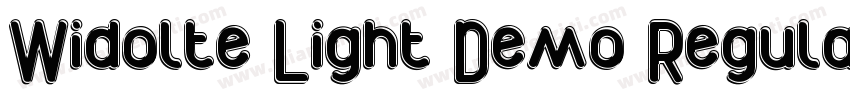 Widolte Light Demo Regular字体转换